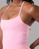 Halter Push Tank - Rose