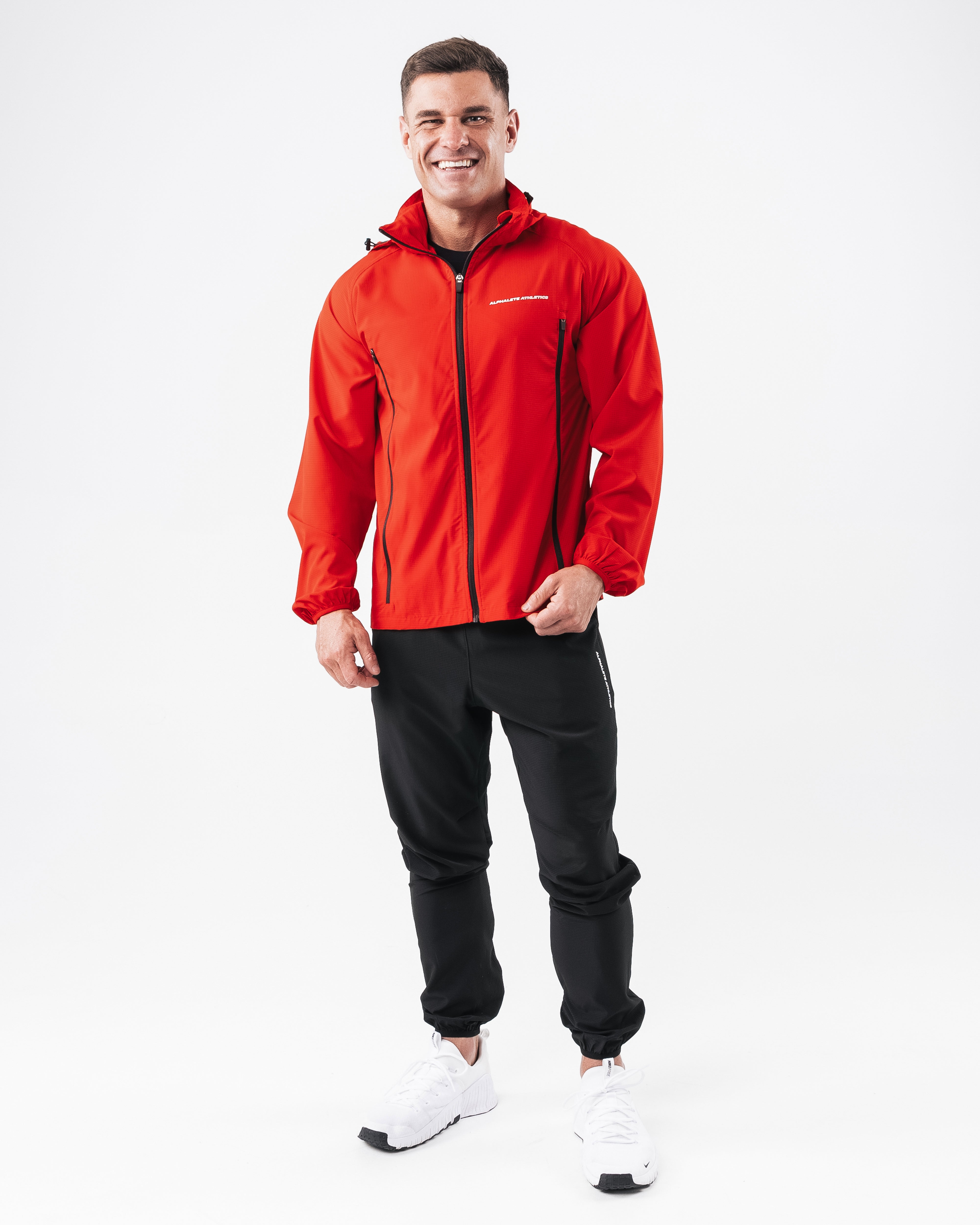 Infinity Tech Jacket - Formula Red | Men Workout Clothes