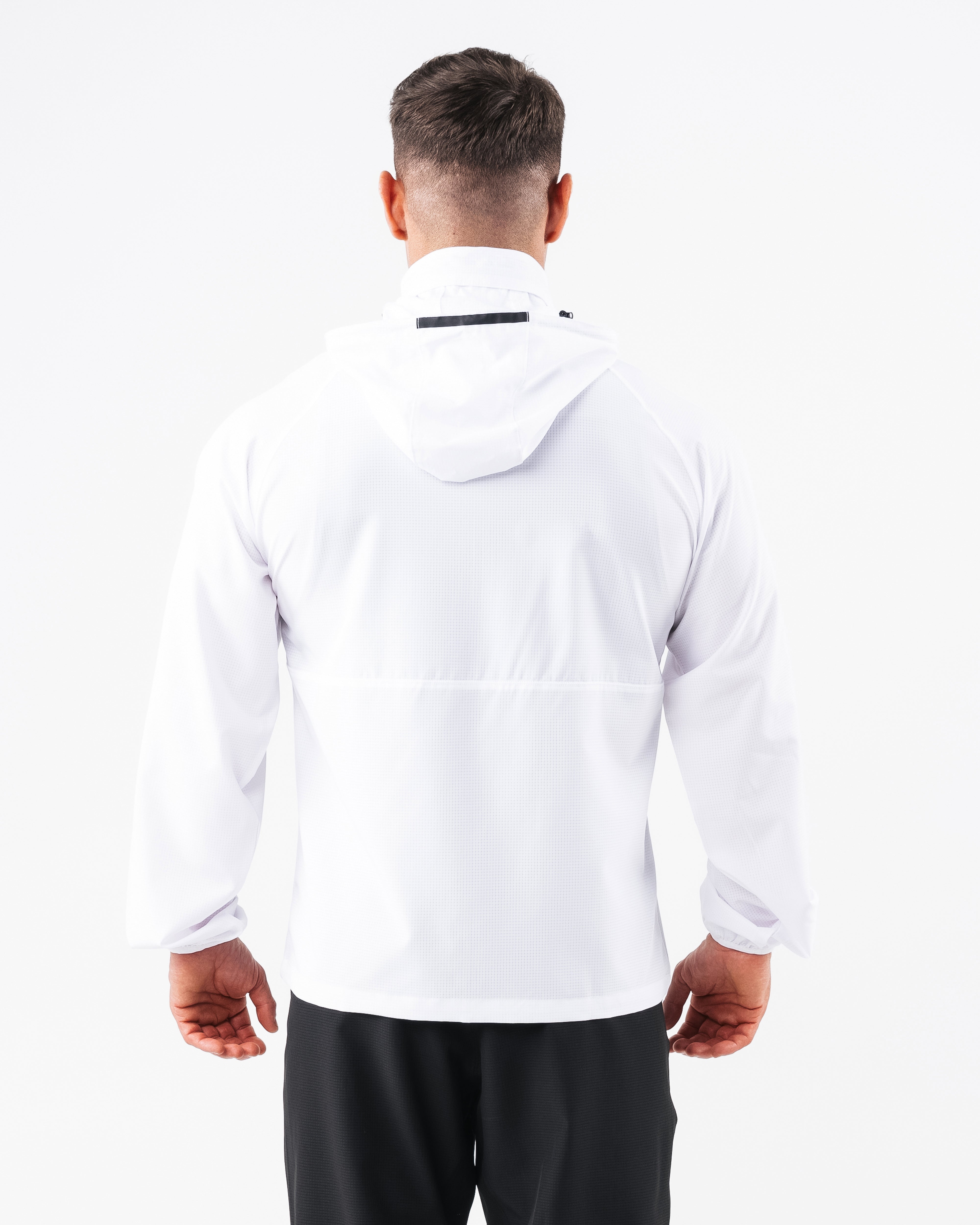 Infinity Tech Jacket - White | Men Workout Clothes | Alphalete