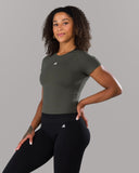 Icon Baby Tee - Pewter