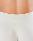 Pump Mid Rise Short - Wheat w/ Logo