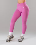 Pump Mid Rise Legging - Orchid w/ Logo