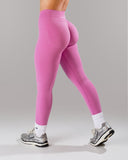 Pump Mid Rise Legging - Orchid w/ Logo