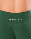 Pump Mid Rise Short - Court Green w/ Logo
