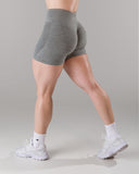 Pump Mid Rise Short - Heather Grey