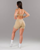 Pump Mid Rise Short - Sahara