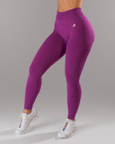 Pump Mid Rise Legging - Acai Berry