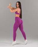 Pump Mid Rise Legging - Acai Berry