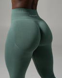 Pump Mid Rise Legging - Juniper Green