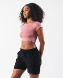 LDB Crop Tee - Desert Pink