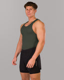 Zero Ribbed Tank 2pk - Signature Green / Signature Navy