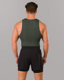 Zero Ribbed Tank 2pk - Signature Green / Signature Navy