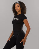 Varsity Baby Tee - Black