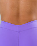 Dip Back Mid Rise Short - Ultraviolet