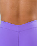 Dip Back Mid Rise Short - Ultraviolet