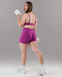 Pump Mid Rise Short - Acai Berry