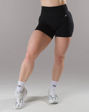 Pump Mid Rise Short - Black w/ Logo