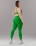 Pump Mid Rise Legging - Emerald Green