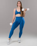 Pump Mid Rise Legging - Palace Blue