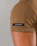 Rolled Muscle Tee - Brown