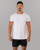Rolled Muscle Tee - White