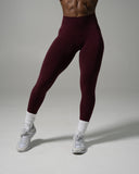 Pump Mid Rise Legging - Merlot