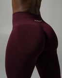 Pump Mid Rise Legging - Merlot