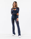 Mesh Astor Ultra-High Rise Flared Pant - Nocturnal
