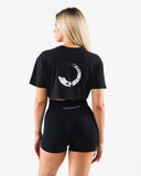 OT Oversized Crop Tee - Black