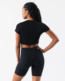 OT Crop Tee - Black