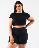 OT Crop Tee - Black