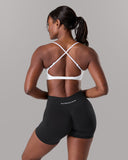 Amplify Open Back Bra - White