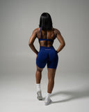Pump Mid Rise Biker Short - Indigo