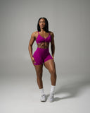 Pump Mid Rise Short - Dark Fuchsia