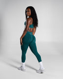 Pump Mid Rise Legging - Dark Teal