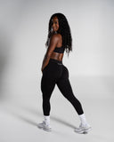 Pump Mid Rise Legging - Black