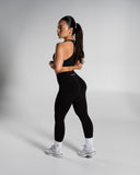 Pump High Rise Legging in Black – women's legging in nylon and polyester fabric, view 5