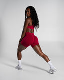 Pump Mid Rise Short - Strawberry Jam