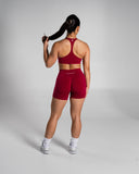 Pump High Rise Short in Strawberry Jam – Alphalete women's shorts