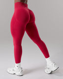 Pump High Rise Legging - Scarlet