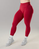 Pump Mid Rise Legging - Scarlet