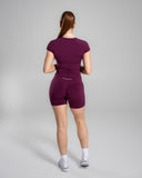 Soft Curve Tee - Mulberry