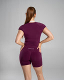 Soft Curve Tee - Mulberry