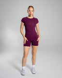 Soft Curve Tee - Mulberry