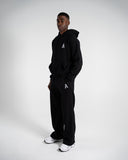 Staple Emblem Fleece Sweatpant in Black – unisex sweatpants, view 7