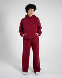 Staple Emblem Fleece Hoodie - Cherry
