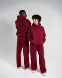 Staple Emblem Fleece Sweatpant - Cherry