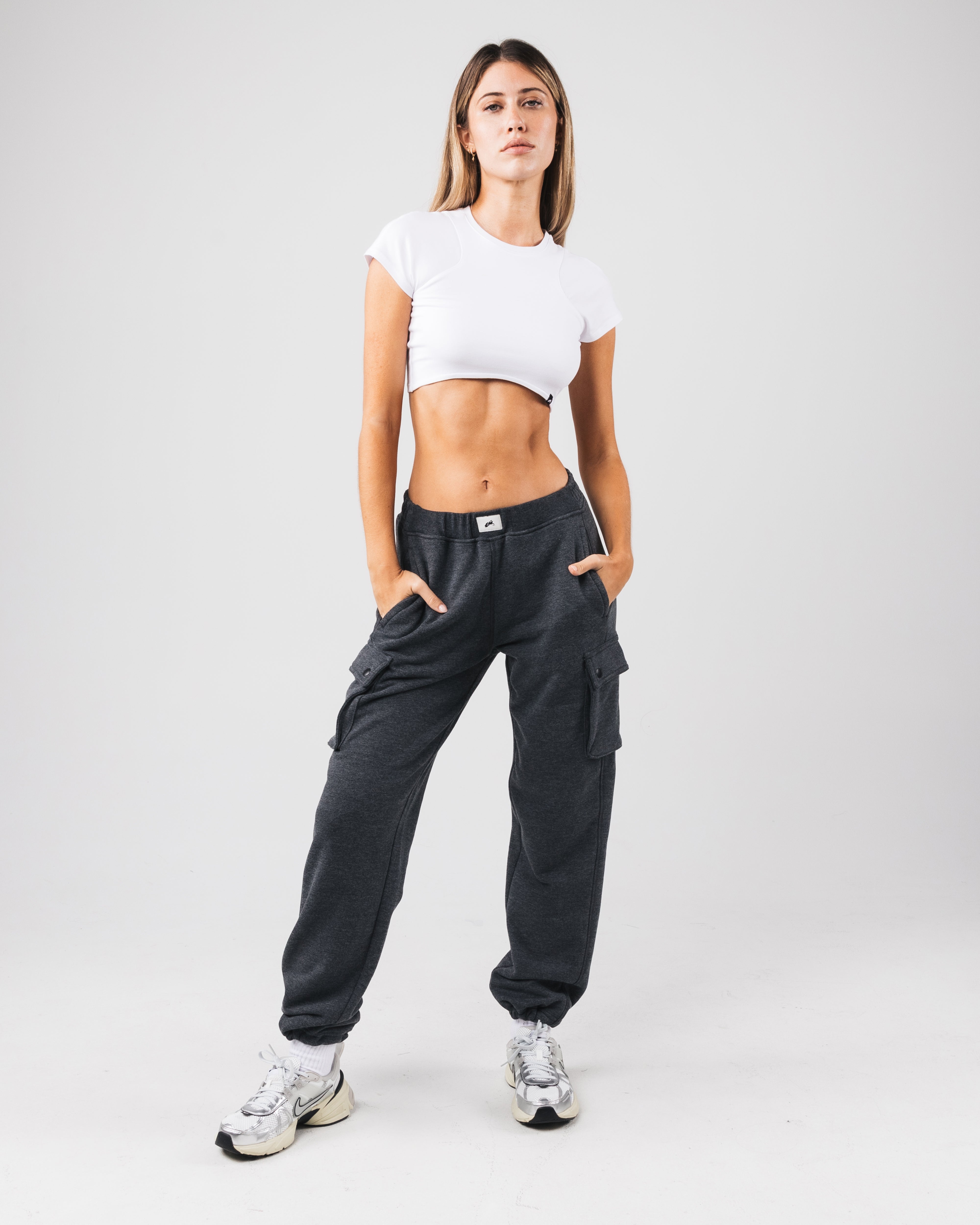 Trek Cargo Pant - Heather Black – Alphalete Athletics CA