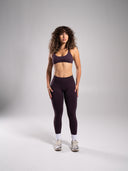 Pump Mid Rise Legging - Black Garnet