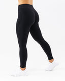 Wrap Mid Rise Legging - Black